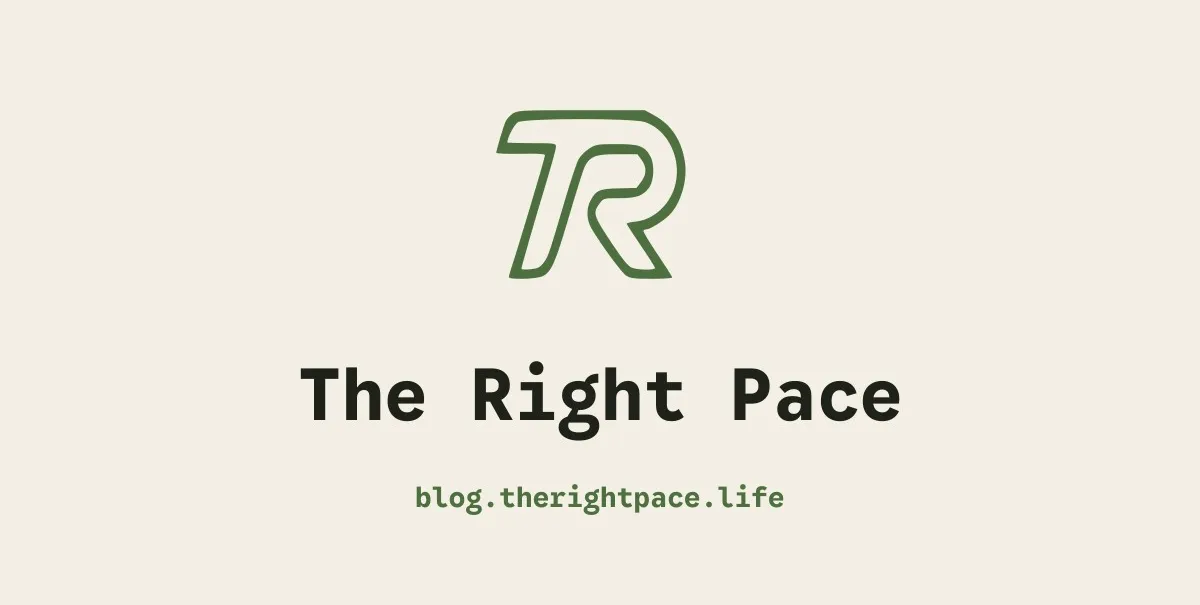 歡迎來到 The Right Pace
